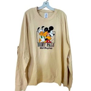 Men’s Disney  Mickey and Pluto Best Pals Crewneck  Sweatshirt - Size 2XL - NWT